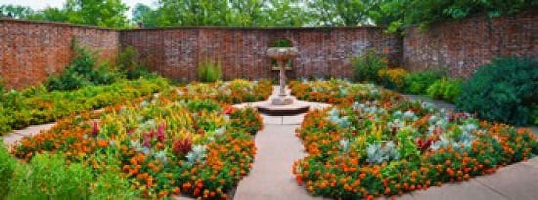 Latham Memorial Garden at Tryon Palace New Bern North Carolina USA Canvas Art - Panoramic Images (30 x 12)