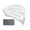 thumbnail image 1 of Latham Pool Products STPRM89GG1 8 ft. Curved Roman In Ground Step Granite for Swimming Pool, Gray, 1 of 1