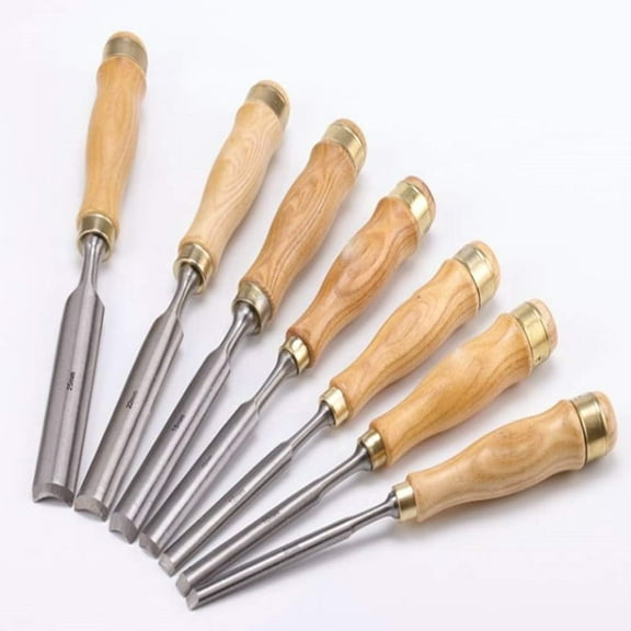 Lathe Chisel Set, Wood Turning Bowl Gouge Set With High Speed Steel Hardwood Handles,Professional Quality Wood Turning Chisel,7pcs