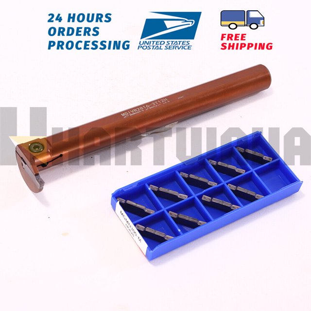 Lathe Grooving CutOff Tool Holder Boring Bar Grooving Inserts MGMN300