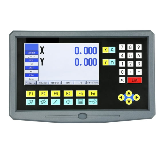 Lathe Milling 9 Language 2 Axis LCD DRO Digital Readout And 2 Pieces 50-1000mm Linear Scale Encoder Grating Ruler ,High Performance