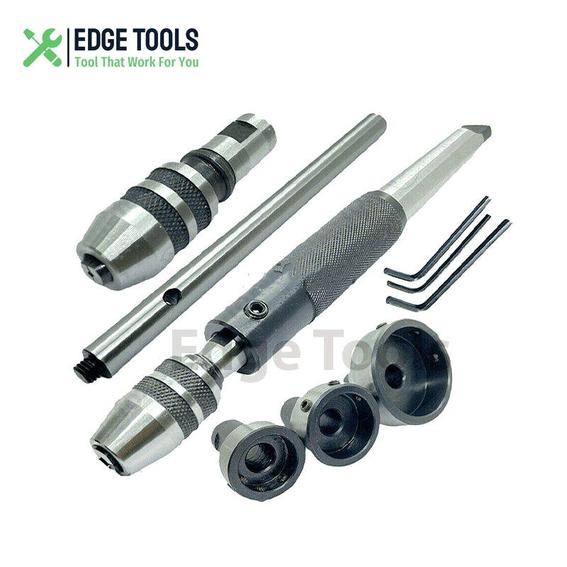 Lathe Tailstock Tap And Die Holder Set 3MT Shank Threading Tapping Kit ...
