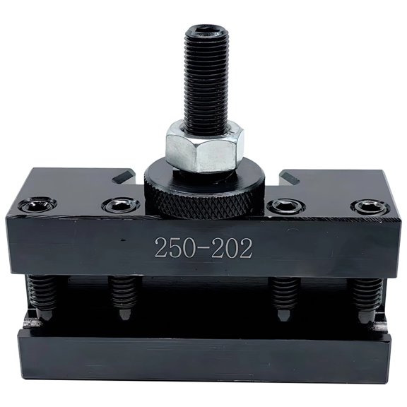 Lathe Tool Holder, 18 Angle Steel Quick-Release Tool Post, CNC Turning Facing Holder, Model 250-202 for Cutting Tools