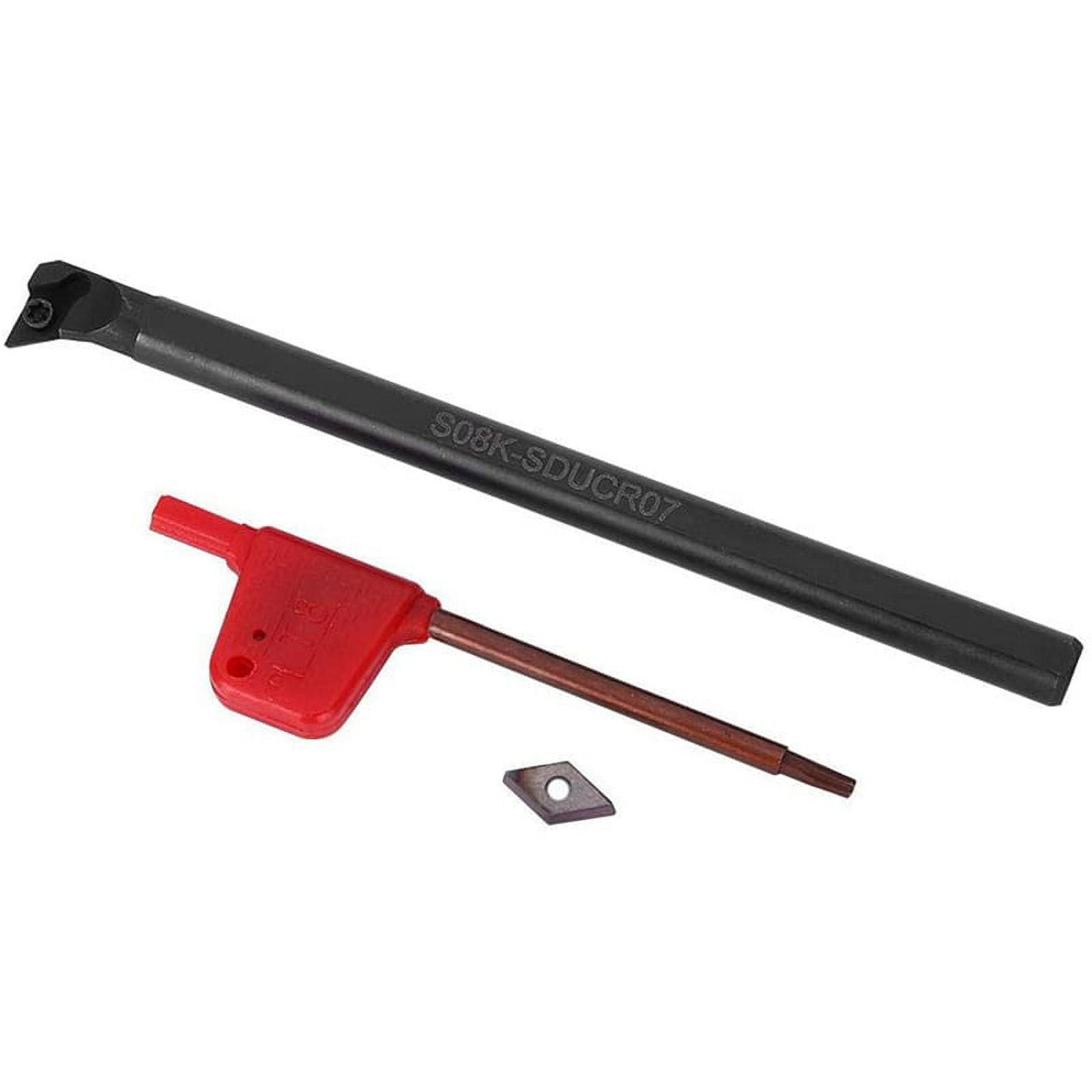 Lathe Tool Holder Set S08KSDUCR07 DCMT0702 Blade Insert Lathe Boring