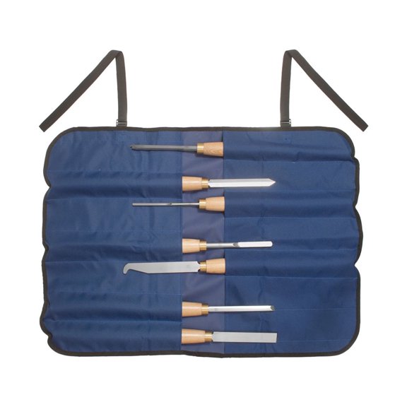 Peachtree Woodworking Supply 7542 32" X 24" TOOL ROLL BLUE WITH BLACK TRIM