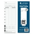 thumbnail image 1 of Lathem, LTHE17100, Model 700E Clock Single Sided Time Cards, 100 / Pack, White, 1 of 4