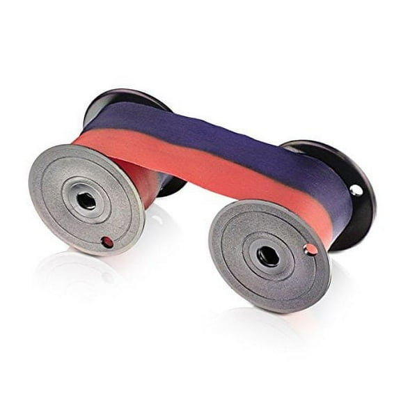Lathem Mechanical Time Clock Ribbon, Nylon, for Use with Lathem Series 2000, 3000 and 4000, Red/Blue (7-2CN)