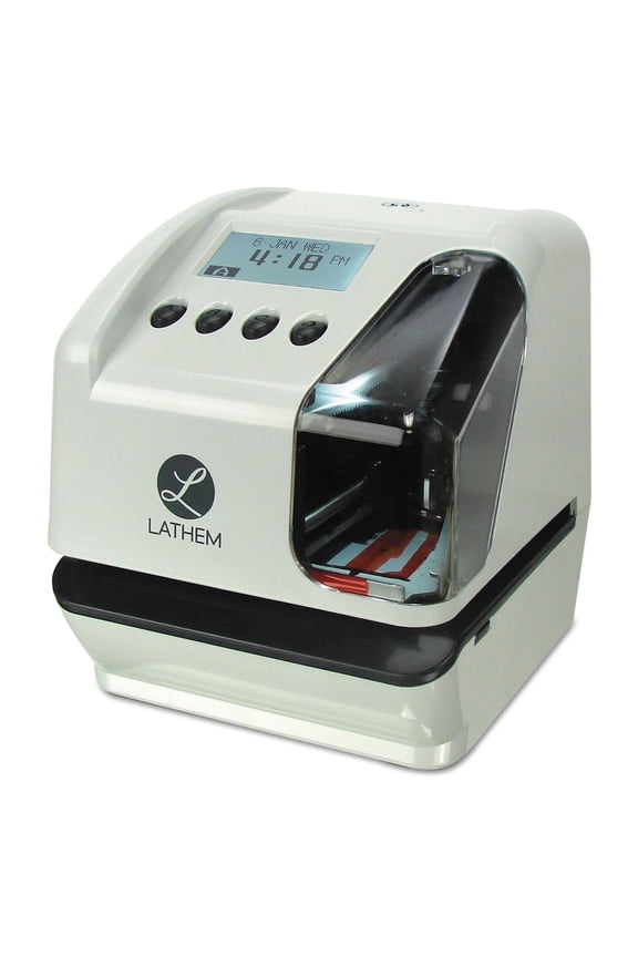 Time LT5000 Electronic Time and Date Stamp, Electronic, Cool Gray -LTHLT5000