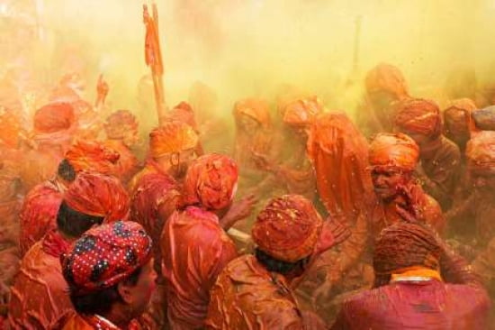 Lathmar Holi Canvas Art - Francesco Vaninetti (12 x 18)