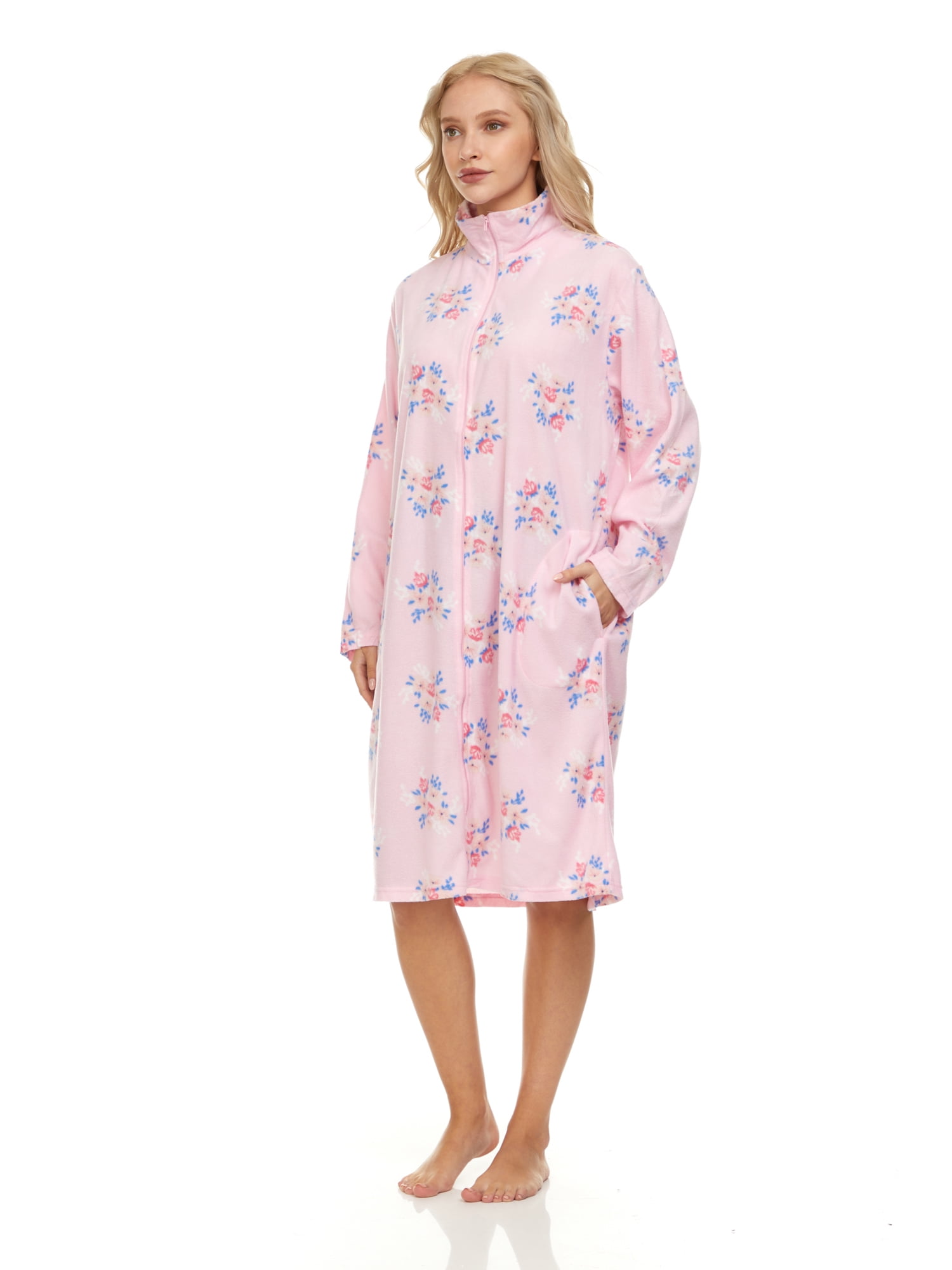 Robe De Nuit Lati Fashion - Boutonnage Devant, Manches Longues, Neuve Avec étiquette, Couleurs Variables