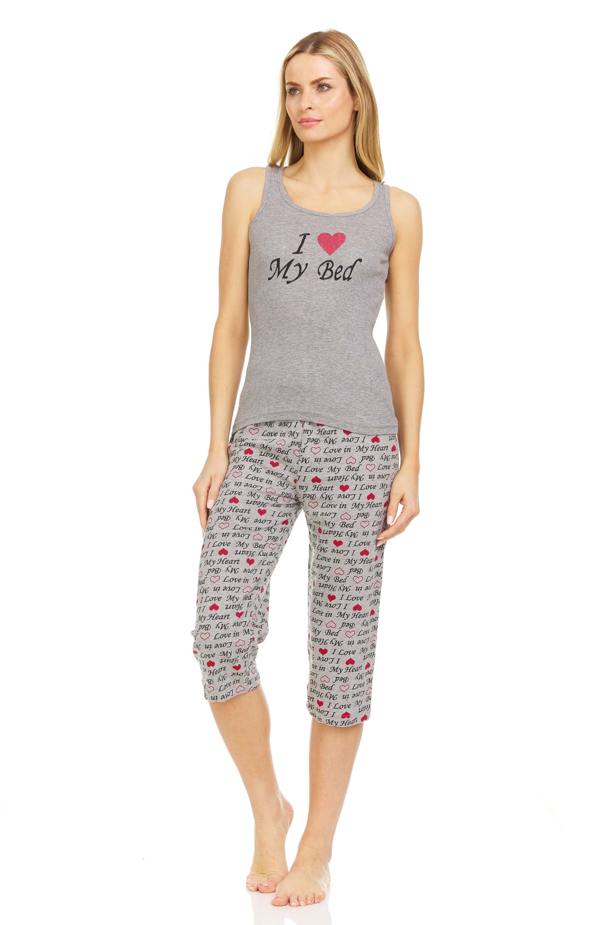 PajamaGram Women's Cotton Capri Pajama Set - 100% Cotton, Relaxed Fit - View #10