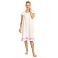 thumbnail image 1 of Lati Fashion Women Nightgowns Short Sleeve Female Nightgowns & Sleepshirts Purple XXXL, 1 of 4