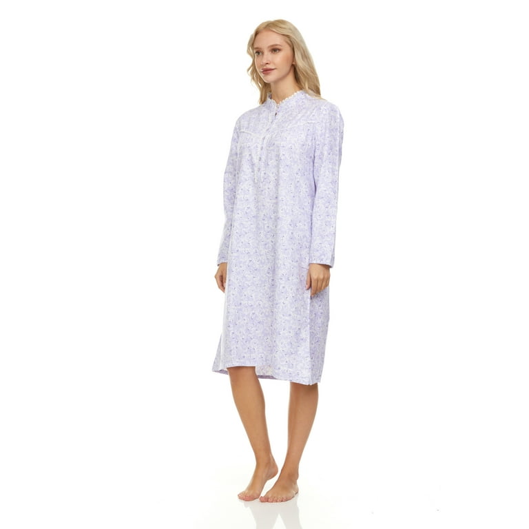 Walmart nightgowns long discount sleeve