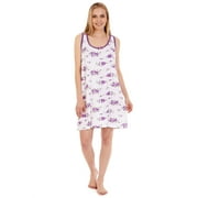 Lati Fashion Women Nightgown Sleeveless Female Nightgowns & Sleepshirts Purple XX-Large