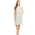 thumbnail image 1 of Lati Fashion Women Nightgowns Short Sleeve Female Nightgowns & Sleepshirts Green XXXL, 1 of 3