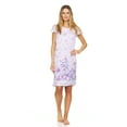 thumbnail image 1 of Lati Fashion Women Nightgowns Short Sleeve Female Nightgowns & Sleepshirts Purple L, 1 of 4