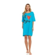 Lati Fashion Women Nightgowns & Sleepshirts Female Sleepwear Pajamas Turquoise One Size Fits M to XXL