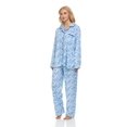 thumbnail image 1 of Lati Fashion Women Pajamas Set Pants and Top Long Sleeve, 2-Piece Female Pajamas Set Blue XL, 1 of 4