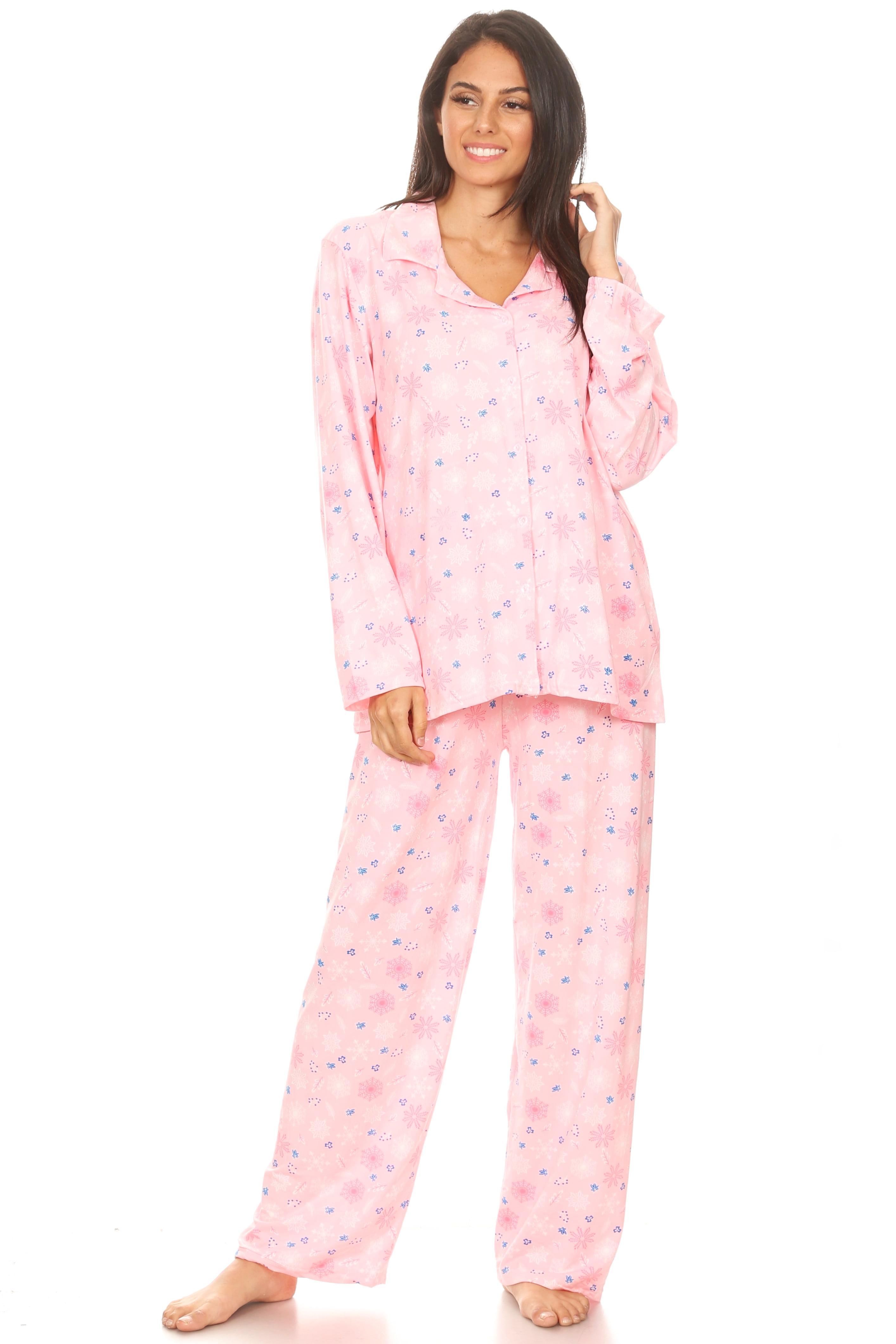 Lati Fashion Women Pajamas Set Pants and Top Long Sleeve, 2Piece