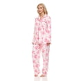 thumbnail image 1 of Lati Fashion Women Pajamas Set Pants and Top Long Sleeve, 2-Piece Female Pajamas Set Pink XXL, 1 of 4