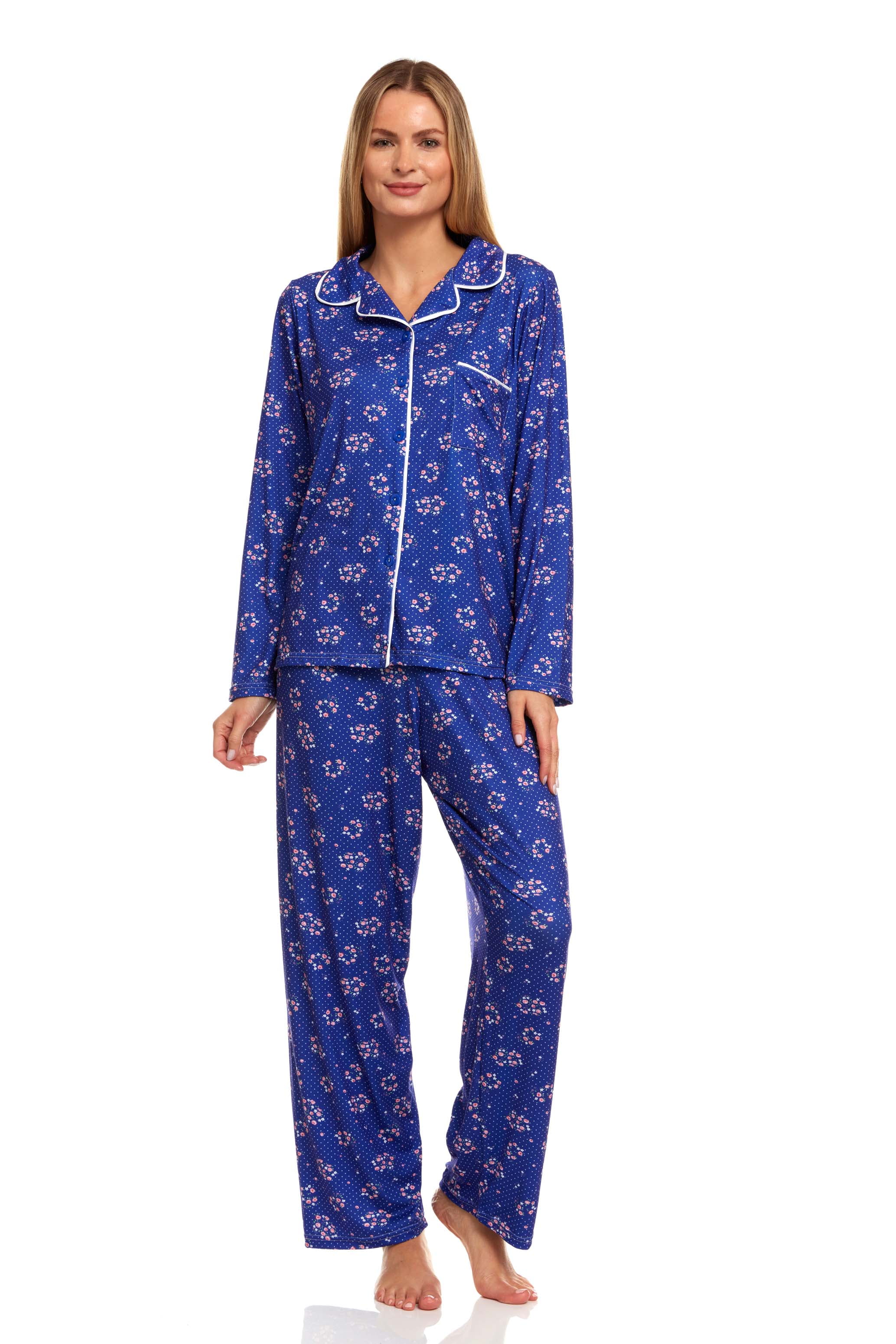 Lati Fashion Women Pajamas Set Pants and Top Long Sleeve, 2Piece