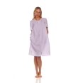 thumbnail image 1 of Lati Fashion Women Short Sleeve Nightgown Zipper Front, Regular and Plus Size, 1 of 4