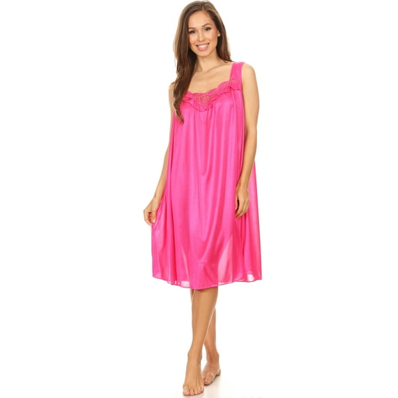 Lati Fashion Women Sleeveless Nightgown & Sleepshirts, Regular and Plus Size