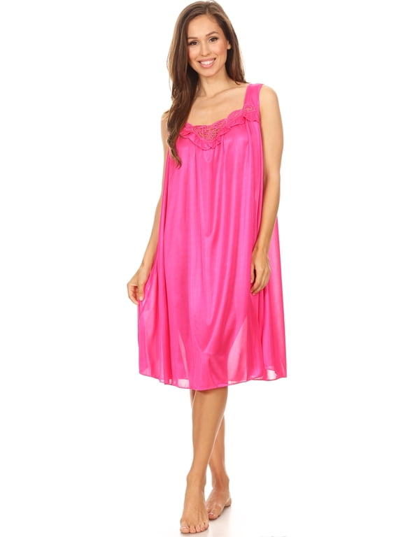 Women Sleeveless Nightgown & Sleepshirts, Regular and Plus Size
