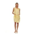thumbnail image 1 of Lati Fashion Women Zipper Front Duster Sleeveless Female Nightgowns & Sleepshirts Yellow Size X-Large, 1 of 4