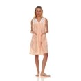 thumbnail image 1 of Lati Fashion Women Snaps Front Duster Short Sleeve Female Nightgowns & Sleepshirts Orange Size 3X, 1 of 4