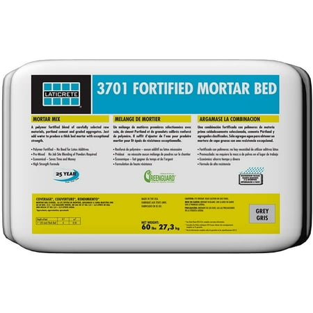 Laticrete 0229-0060-21 Fortified Mortar Bed Grey 60LB, Gray