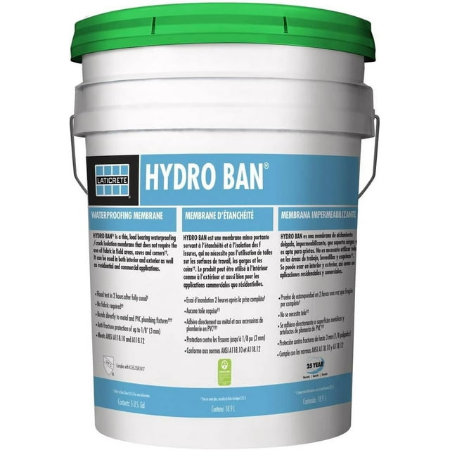 Laticrete HYDRO BAN XP Waterproofing Liquid Rubber Adhesive Polymer, 1