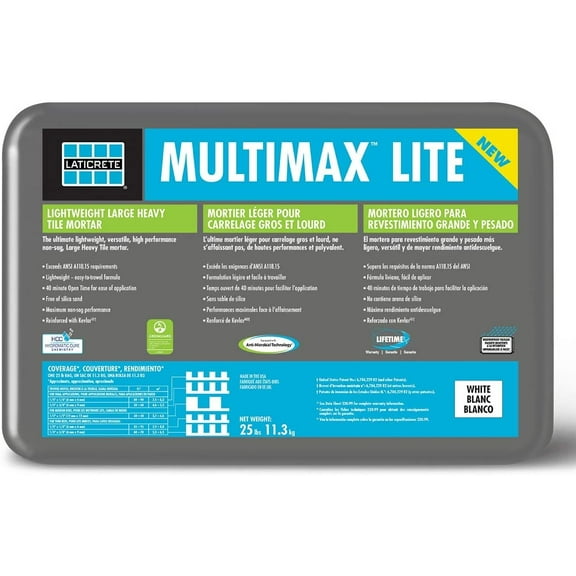 Laticrete Multimax Lite Tile Mortar (White)