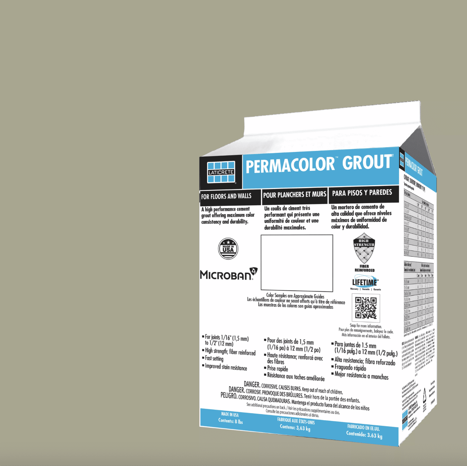 Laticrete Hemp Polymer-Enhanced Grout 25 lb Bag