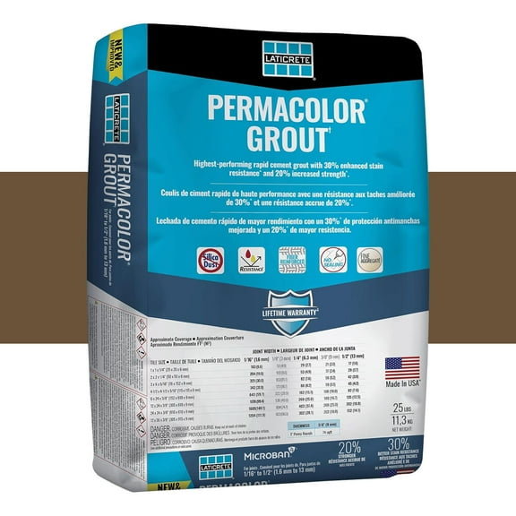 Laticrete PermaColor Grout, Mocha - 25lbs