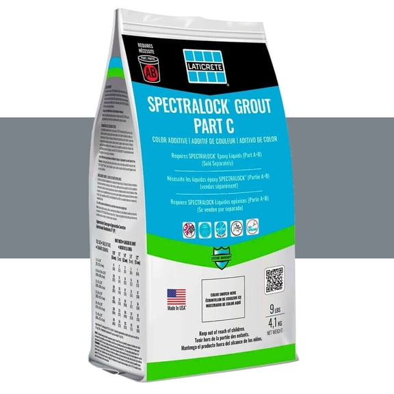 Laticrete Spectralock Grout Part C Powder, Full Unit (9 lb) Slate Grey