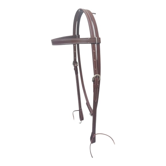 Latigo Hottmess 5/8" Buffalo Leather Browband Headstall, Brown