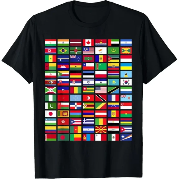 Latimore All Countries Flags Of The World 287 Flag International T-Shirt All Size S-5Xl
