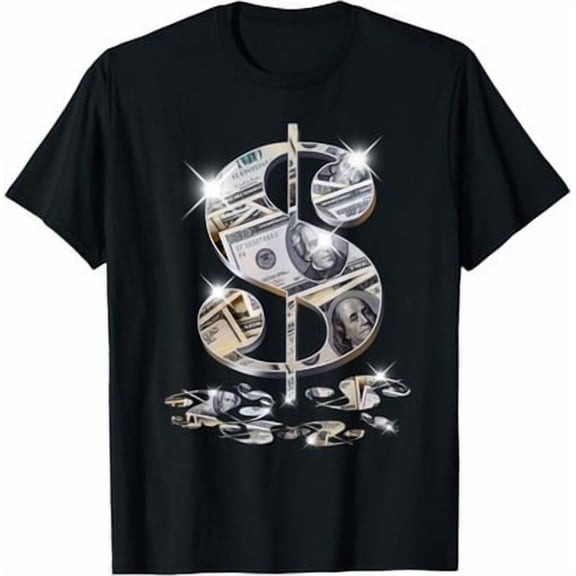 Latimore Cool As Dollar Bill Dollar Sign $$ Gift Design Idea T-Shirt All Size S-5Xl