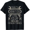 thumbnail image 1 of Latimore I Fix Stuff Know Things Car Guy Retro Dad Mechanic T-Shirt All Size S-5Xl, 1 of 5