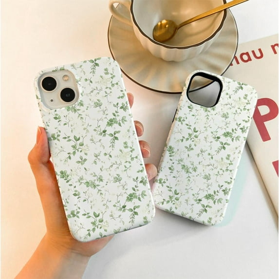 Latimore Protective iPhone Case Fragmentary Leaf Phone Case for a Nature-Inspired Design Iphone 14 Magnetic MagSafe Compatible