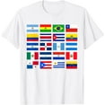 thumbnail image 1 of Latin American Flags Hispanic Heritage Month T-Shirt, 1 of 3