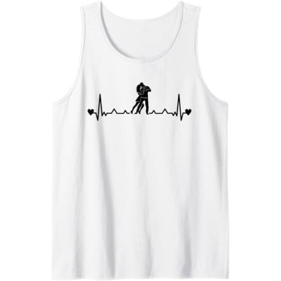 Latin Dance Heartbeat Rumba Paso Doble Dancer Tank Top Size S-3XL