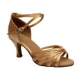 thumbnail image 1 of Latin Dancing Shoes Ballroom Shoes Women Rhinestone Dance Shoes Heels Latin Dance Shoes Golden Size 2, 1 of 5