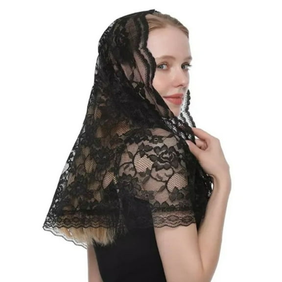Latin Mass Headscarf Veil for Women Catholic Church Mantilla Veil Head Covering Mass Veil Tulle Bride Veil Party Wear