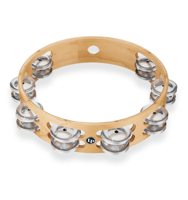 Latin Percussion Pro 10 Inch Double Row Tambourine - Aluminum - LP380B-AL