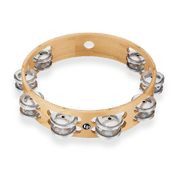 Latin Percussion Pro 10 Inch Double Row Tambourine - Aluminum - LP380B-AL