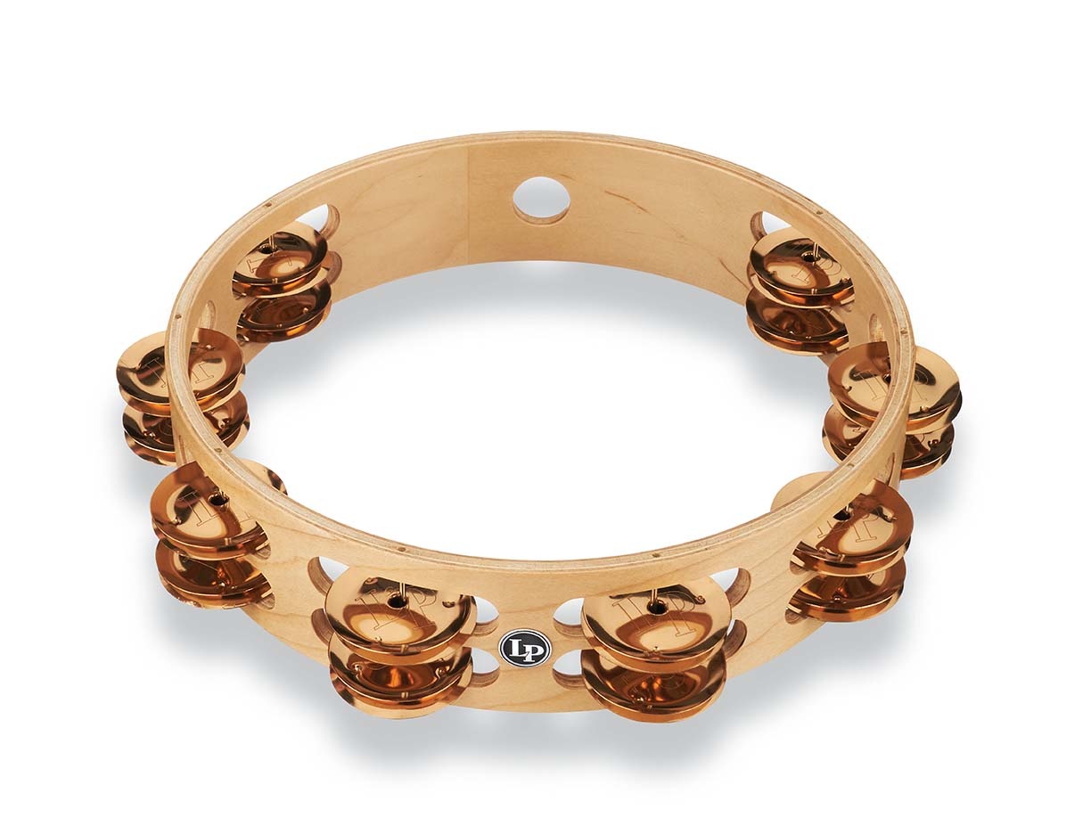 Latin Percussion Pro 10" Double Row Tambourine - Bronze - LP380B-BZ