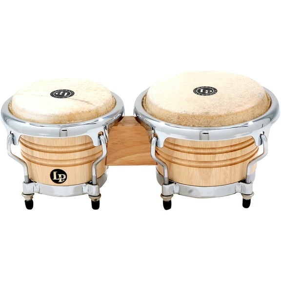 Latin Percussion LM199AW Mini Tunable Bongos, Natural Finish
