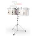thumbnail image 1 of LP LP1516-S Prestige Stainless-Steel Thunder Timbales 15 and 16 in., 1 of 2